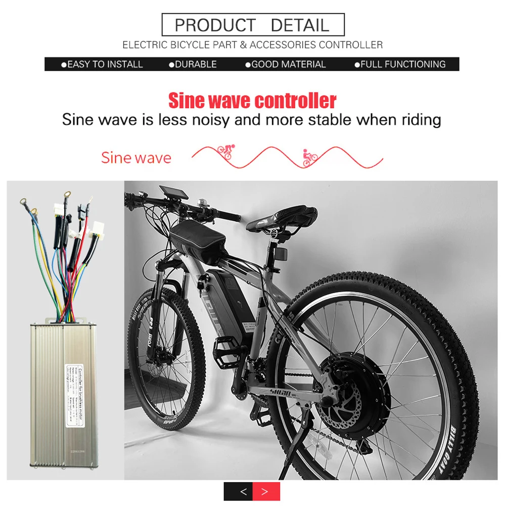 KT Controller Controller 1 Pcs 1500W 170*83*42mm Brushless KT-35A Sinewave Outdoor Sports Durable Bicycle Ebike
KT Controller Controller 1 Pcs 1500W 170*83*42mm Brushless KT-35A Sinewave Outdoor Sports Durable Bicycle Ebike