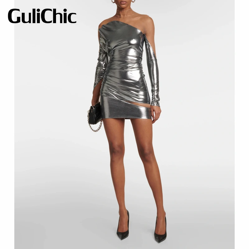 4.4 GuliChic Fashion Ruched Slim Package Hip Patchwork Mesh Hollow Out Irregular Mini Dress Women
4.4 GuliChic Fashion Ruched Slim Package Hip Patchwork Mesh Hollow Out Irregular Mini Dress Women