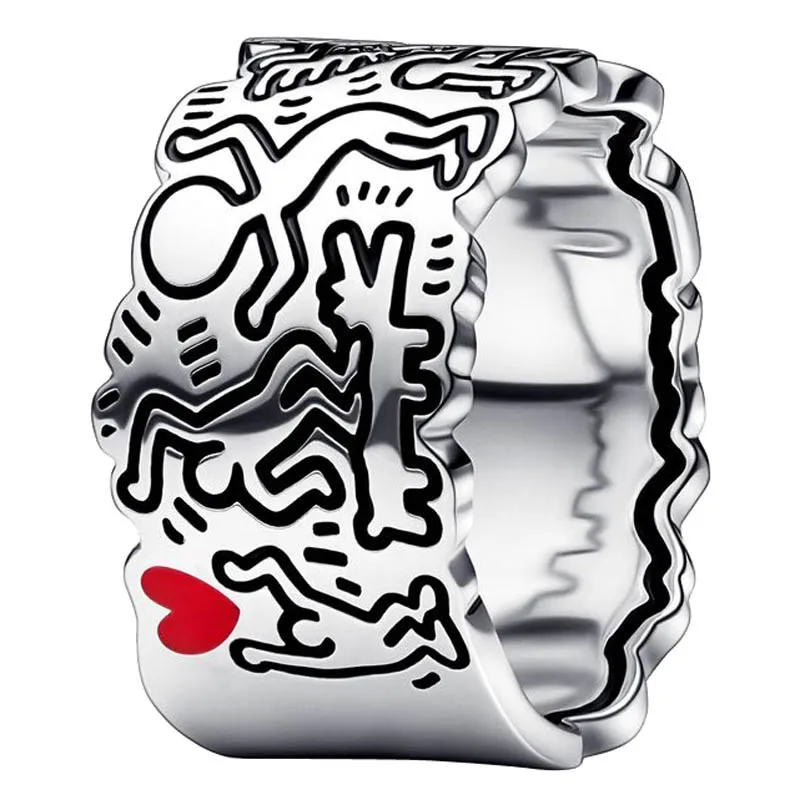 Authentic 925 Sterling Silver Sparkling Pave Line Art Love & People Wide Ring For Women Wedding Party Fashion Jewelry
Authentic 925 Sterling Silver Sparkling Pave Line Art Love & People Wide Ring For Women Wedding Party Fashion Jewelry