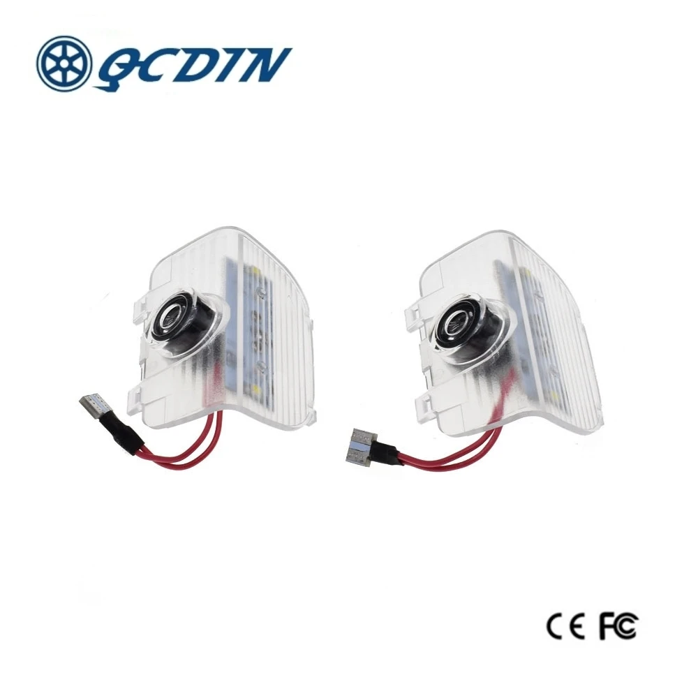 

QCDIN 2pcs LED Logo Projector Lamp Door Logo Courtesy Lights for HONDA Odyssey Ultra Bright Error Free Easy Installation