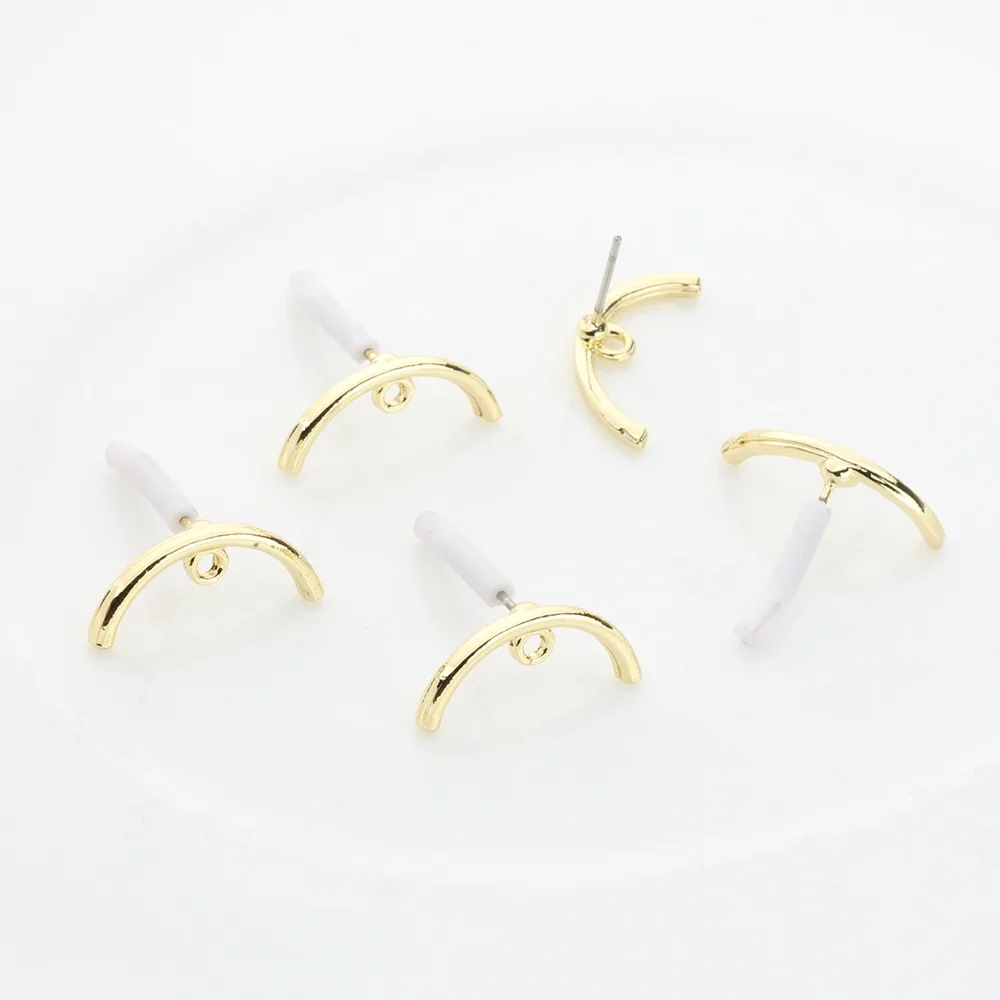 12 Pcs Handmade Golden Color Earrings Base Stud Earrings Connectors Earring Settings for Diy Jewelry Making Earrings Hooks
12 Pcs Handmade Golden Color Earrings Base Stud Earrings Connectors Earring Settings for Diy Jewelry Making Earrings Hooks