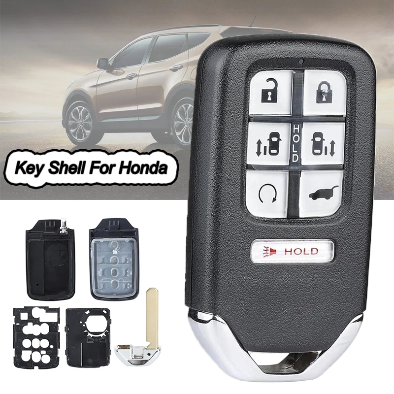 KEYECU 7 Buttons Remote Smart Key Shell Case Fob For Honda City Jazz XRV Odyssey Uncut Blade Replacement
KEYECU 7 Buttons Remote Smart Key Shell Case Fob For Honda City Jazz XRV Odyssey Uncut Blade Replacement