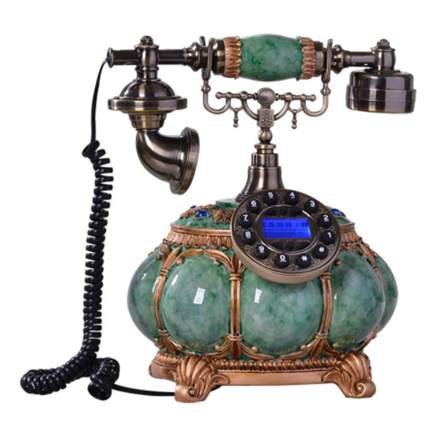 Resin Corded Retro Phone Landline Vintage Decorative Telephone with Caller ID, Redial, Calling Check, Hands Free for Home Office
Resin Corded Retro Phone Landline Vintage Decorative Telephone with Caller ID, Redial, Calling Check, Hands Free for Home Office