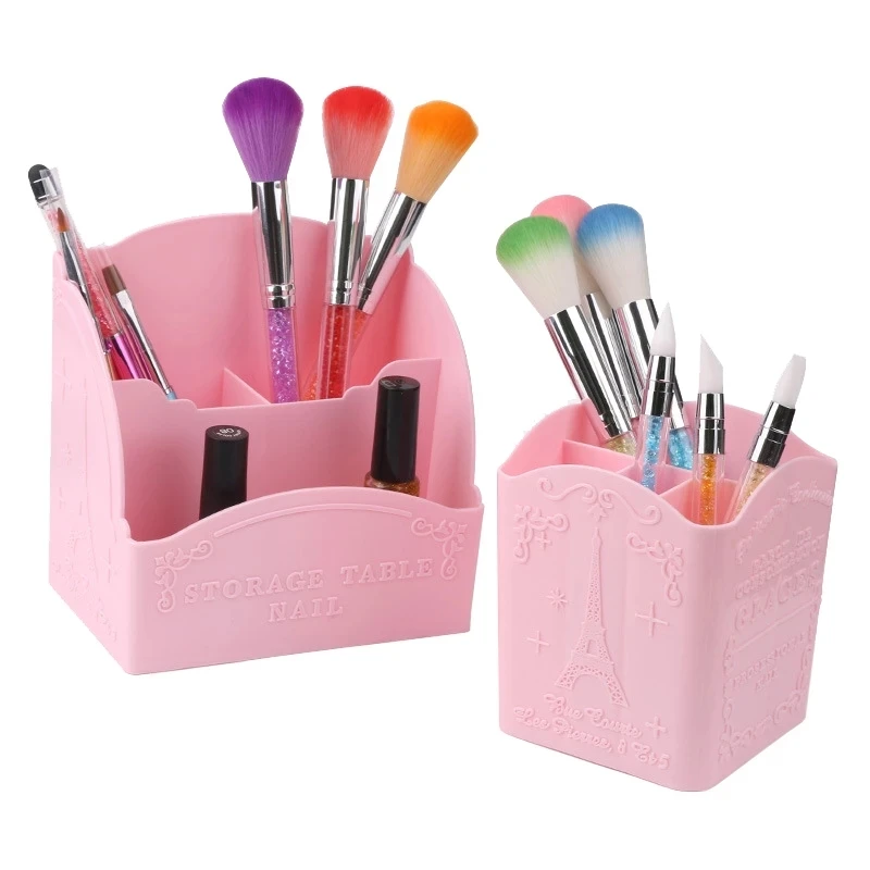 Pink Carve Cosmetic Brush Storage Box Nail Tools Makeup Organizer Portable Plastic Stationery Pen Holder 3/4 Grid Container Case
Pink Carve Cosmetic Brush Storage Box Nail Tools Makeup Organizer Portable Plastic Stationery Pen Holder 3/4 Grid Container Case