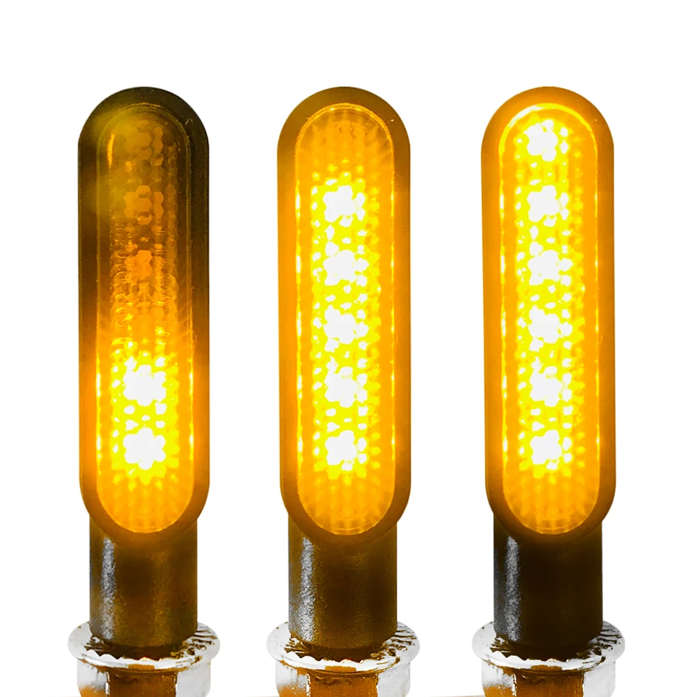 2pc Motorcycle Turn Signal Light LED Flowing Water Indicators 12v IP68 Waterproof Amber White Rear Tail Brake Light DRL Lamp
2pc Motorcycle Turn Signal Light LED Flowing Water Indicators 12v IP68 Waterproof Amber White Rear Tail Brake Light DRL Lamp