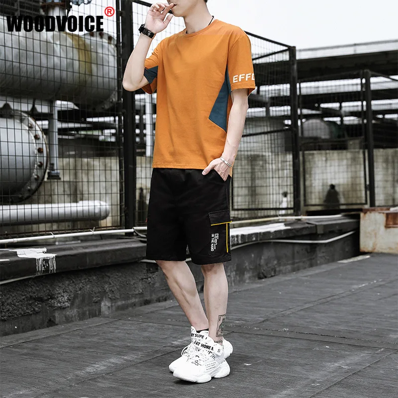 Men Short Sleeve Two Pieces Sets Summer Men's Tracksuit Sets Fashion Streetwear Casual Mens Short Set T-Shirt Shorts Clothing
Men Short Sleeve Two Pieces Sets Summer Men's Tracksuit Sets Fashion Streetwear Casual Mens Short Set T-Shirt Shorts Clothing
