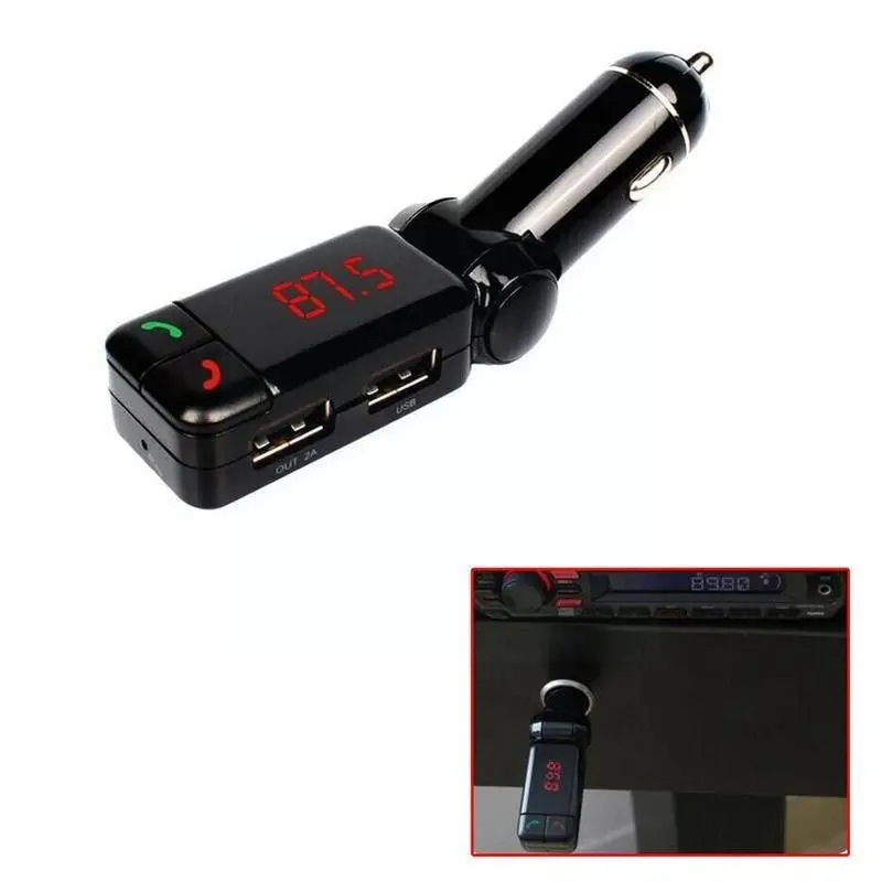 

Fm Transmitter Handsfree Wireless Bluetooth Kit Car Accessories Car Car Player Usb Mp3 Led FM Modulator Player Mp3 Charger Y0Y3