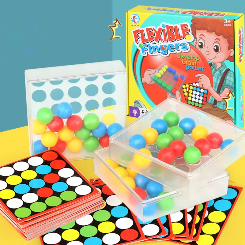 Kids Cognitive Color Toys Montessori Flexible Board Finger Rolling Ball Children Ealry Learning Education Chessboard Table Games
Kids Cognitive Color Toys Montessori Flexible Board Finger Rolling Ball Children Ealry Learning Education Chessboard Table Games