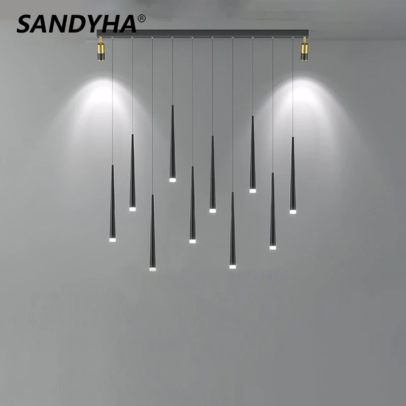 SANDYHA Pendant Light Simple New Chandelier with Spotlights Salon Home Decor Led Lamp for Diving Room Lustre Para Sala De Jantar 
SANDYHA Pendant Light Simple New Chandelier with Spotlights Salon Home Decor Led Lamp for Diving Room Lustre Para Sala De Jantar