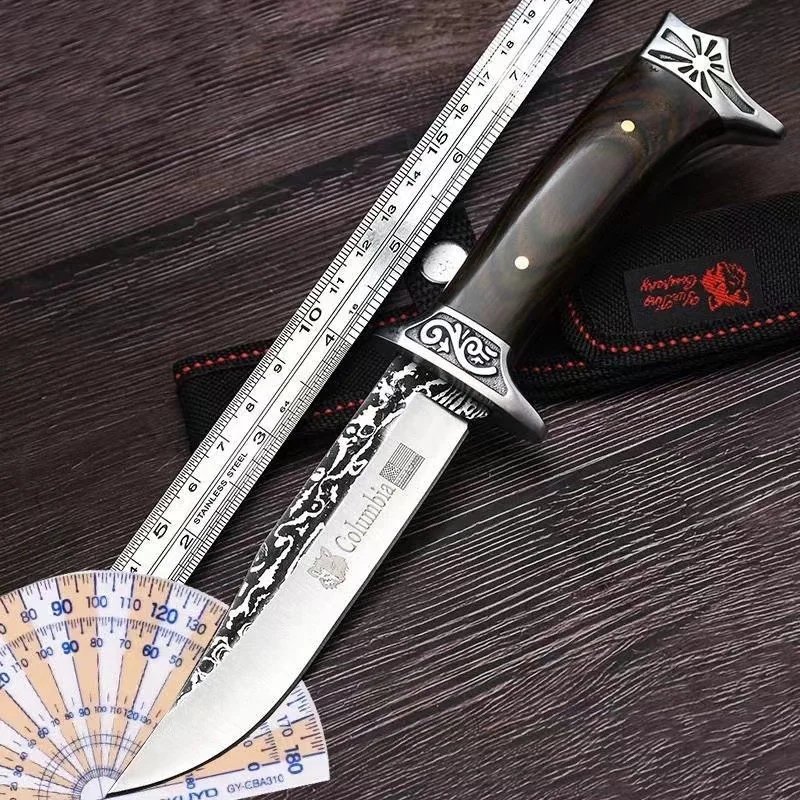 Chinese wind totem wooden handle retro small straight knife hand-made hunting knife emergency rescue fishing tool sharp fruit kn
Chinese wind totem wooden handle retro small straight knife hand-made hunting knife emergency rescue fishing tool sharp fruit kn