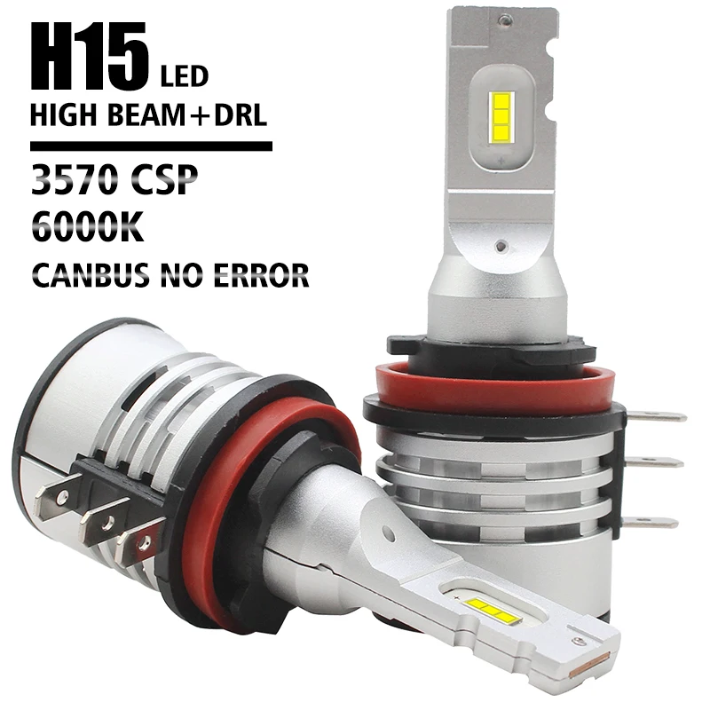 H15 LED Car Headlight 3570 CSP Canbus No Error 20000LM Turbo Car Auto Bulb 6000K Bright White Auto Lamps
H15 LED Car Headlight 3570 CSP Canbus No Error 20000LM Turbo Car Auto Bulb 6000K Bright White Auto Lamps