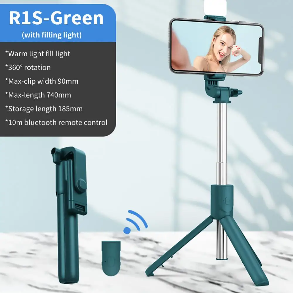Selfie Stick Bluetooth Remote Control Mini With Fill Light Shutter Remote Control Foldable Live Broadcast Bracket Tripod R1/r1s
Selfie Stick Bluetooth Remote Control Mini With Fill Light Shutter Remote Control Foldable Live Broadcast Bracket Tripod R1/r1s