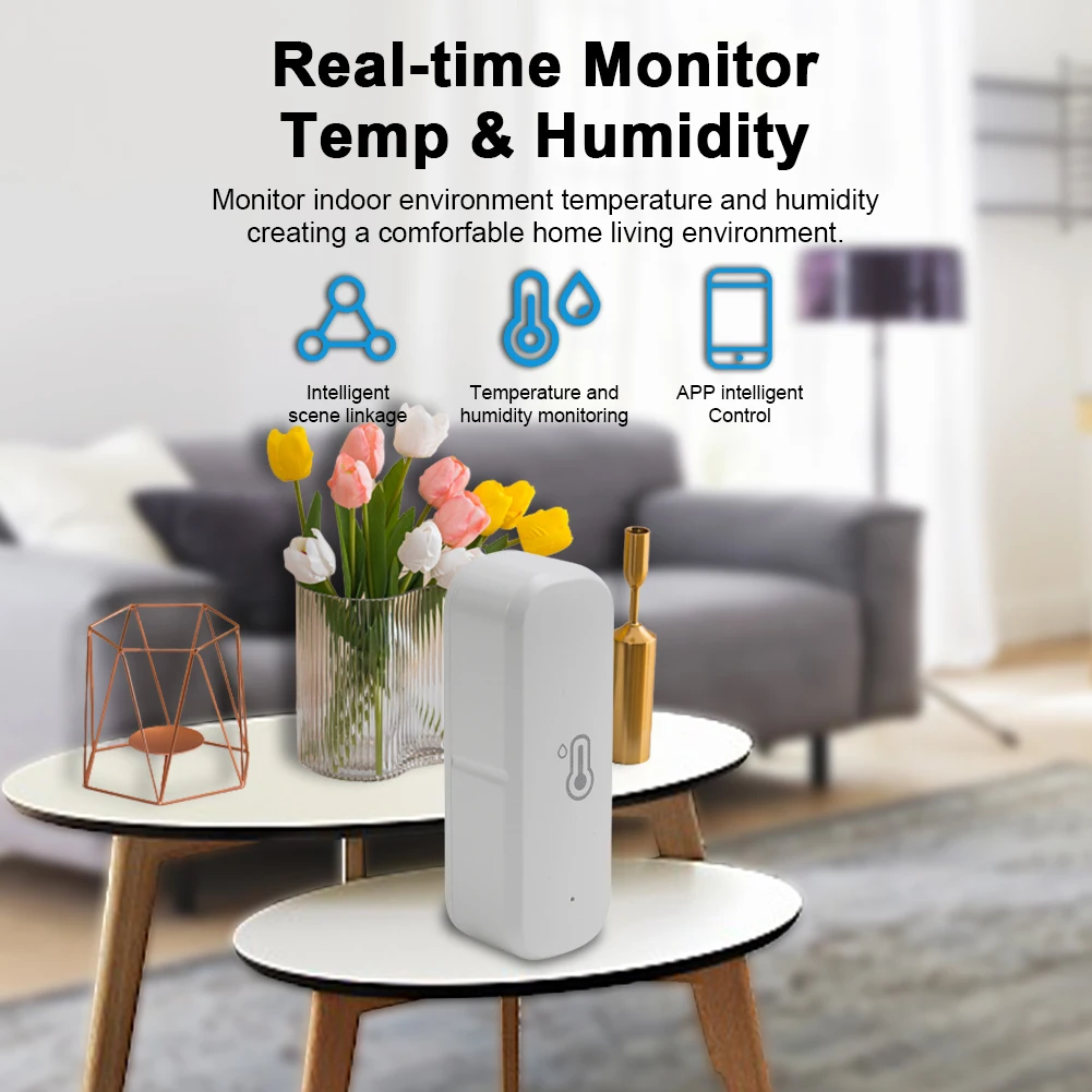 TUYA Wifi Temperature Humidity Sensor Detector Indoor Wireless Hygrometer Controller Monitoring Spares
TUYA Wifi Temperature Humidity Sensor Detector Indoor Wireless Hygrometer Controller Monitoring Spares