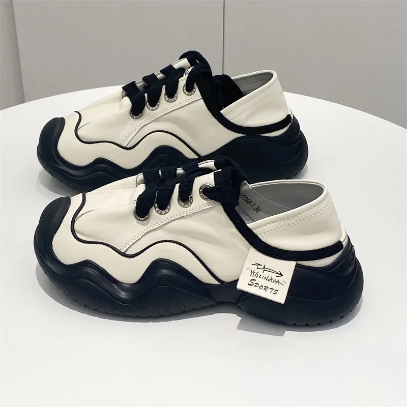 FAFA 2023 Fall New Thick Bottom Round Head Tie Ugly Cute Shoes Hundred Sports Casual Shoes Fashion Single Shoes Female
FAFA 2023 Fall New Thick Bottom Round Head Tie Ugly Cute Shoes Hundred Sports Casual Shoes Fashion Single Shoes Female