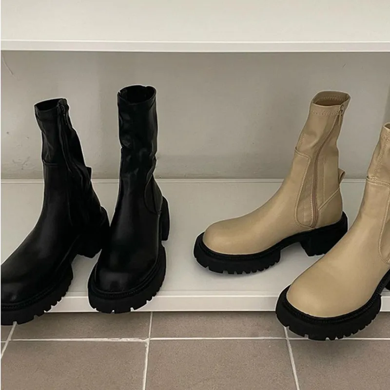 Women Solid Color Short Boots Ankle High Zipper Botas Mujer Invierno Thick Bottom Shoes Fall Fashion Botte Femme
Women Solid Color Short Boots Ankle High Zipper Botas Mujer Invierno Thick Bottom Shoes Fall Fashion Botte Femme