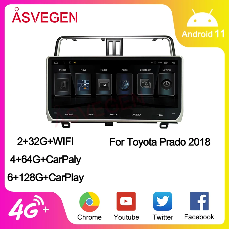 Asvegen 12,3 "Автомобильный мультимедийный плеер для Toyota Prado Новый 2018 с экраном четырехъядерный Автомобильный GPS-навигатор стерео радио
Asvegen 12,3 "Автомобильный мультимедийный плеер для Toyota Prado Новый 2018 с экраном четырехъядерный Автомобильный GPS-навигатор стерео радио