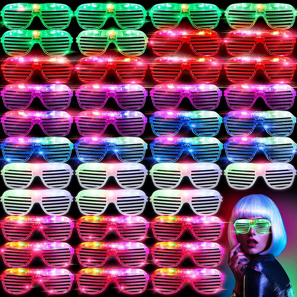 LED Light Up Glasses Glow In The Dark Party Neon Luminous Glasses for Adults Kids Birthday Wedding LED Party Accessory Supplies 
LED Light Up Glasses Glow In The Dark Party Neon Luminous Glasses for Adults Kids Birthday Wedding LED Party Accessory Supplies