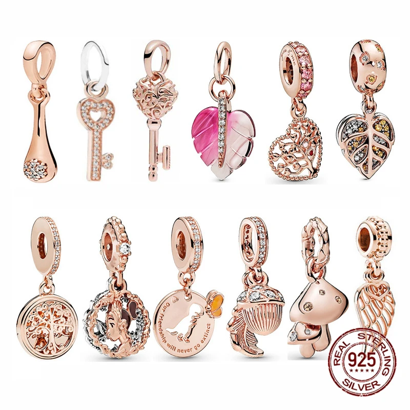 Rose Gold Acorn and Fallen Leaves Shining Leaves Tree of Love Pendant Silver 925 Beads Bracelet for Women Diy Fashion Jewelry
Rose Gold Acorn and Fallen Leaves Shining Leaves Tree of Love Pendant Silver 925 Beads Bracelet for Women Diy Fashion Jewelry