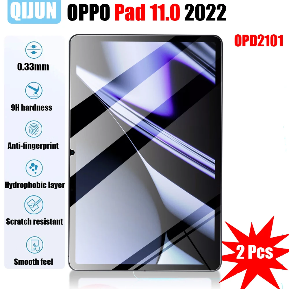 Tablet Tempered glass film For OPPO Pad 11.0" 2022 Explosion Scratch proof membrane Anti fingerprint protective 2 Pcs OPD2101
Tablet Tempered glass film For OPPO Pad 11.0" 2022 Explosion Scratch proof membrane Anti fingerprint protective 2 Pcs OPD2101