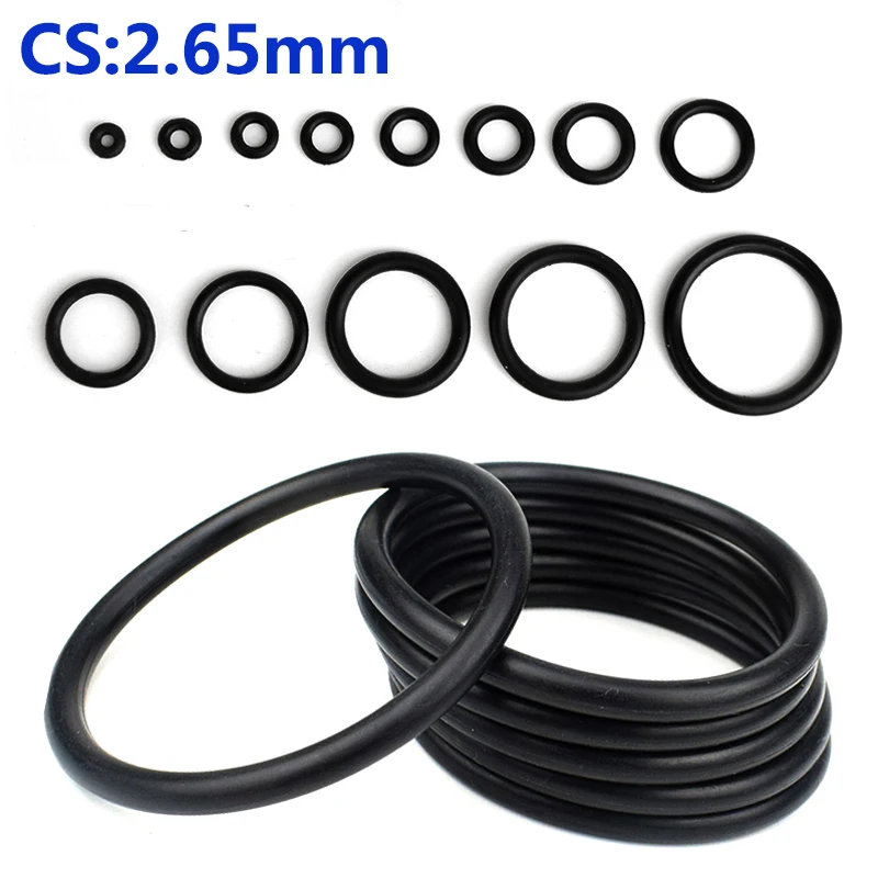 NBR Black O Ring Gasket CS2.65mm ID 5.3-218mm NBR Automobile Nitrile Rubber Round O Type Corrosion Oil Resistant Seal Washer 
NBR Black O Ring Gasket CS2.65mm ID 5.3-218mm NBR Automobile Nitrile Rubber Round O Type Corrosion Oil Resistant Seal Washer