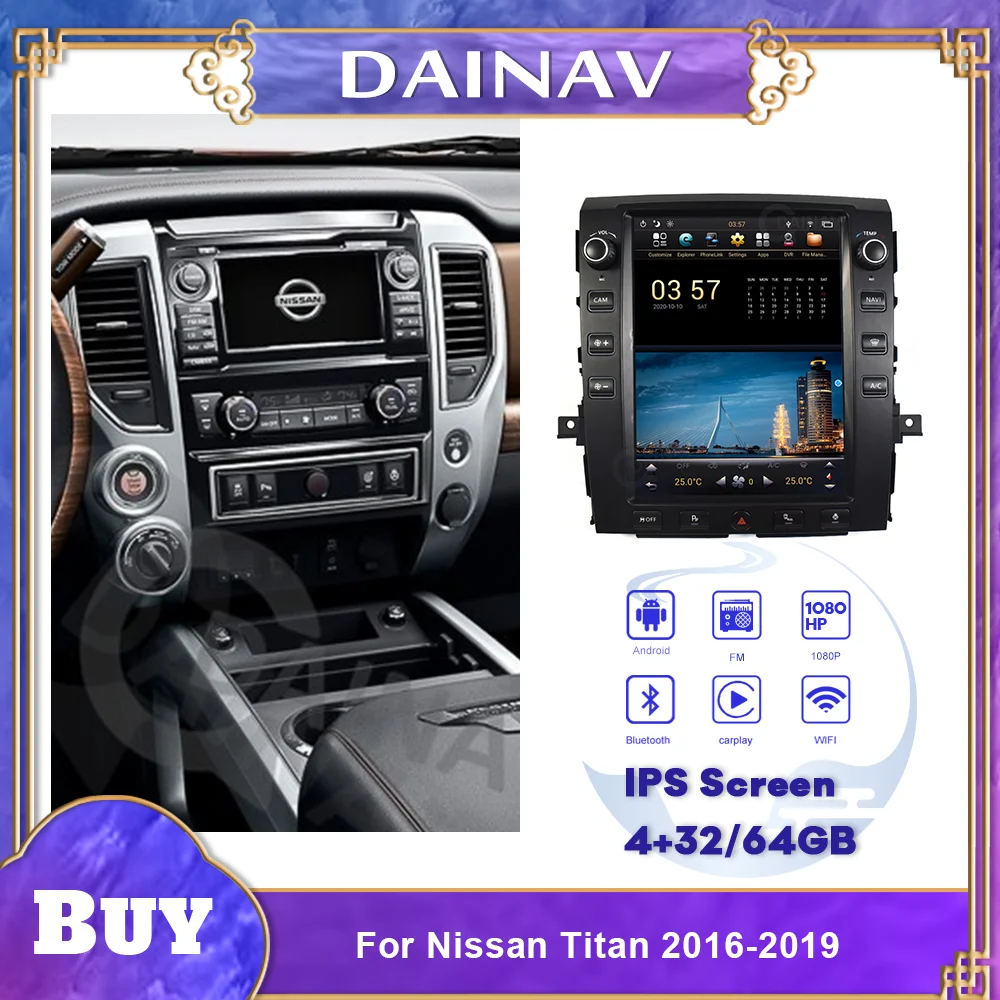 Android Car Radio For Nissan Titan 2016-2019 Car Stereo HD Autoradio Multimedia Player GPS Navigation Tape Recorder Head Unit
Android Car Radio For Nissan Titan 2016-2019 Car Stereo HD Autoradio Multimedia Player GPS Navigation Tape Recorder Head Unit
