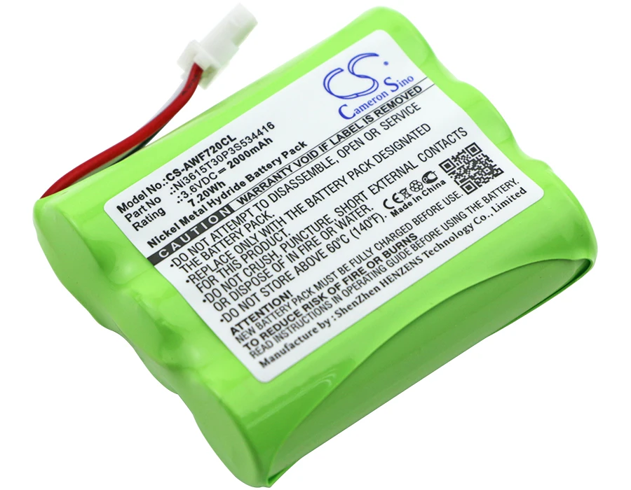 Cameron Sino Cordless Phone Replacement Ni-MH Battery 2000mAh For Ni3615T30P3S534416 Spectralink WF720 Free Tools
Cameron Sino Cordless Phone Replacement Ni-MH Battery 2000mAh For Ni3615T30P3S534416 Spectralink WF720 Free Tools