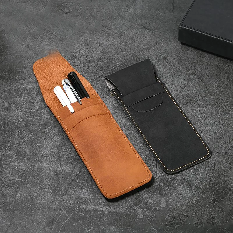 Vintage Leather Pen Case Pocket Pen Pouch Mini Stationery Organizer Bag for Students Office Women Men Business Travel
Vintage Leather Pen Case Pocket Pen Pouch Mini Stationery Organizer Bag for Students Office Women Men Business Travel