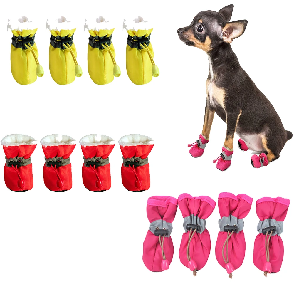 4pcs/set Waterproof Winter Pet Dog Shoes Anti-slip Rain Snow Boots Footwear Thick Warm For Small Cats Puppy Dogs Socks Booties
4pcs/set Waterproof Winter Pet Dog Shoes Anti-slip Rain Snow Boots Footwear Thick Warm For Small Cats Puppy Dogs Socks Booties