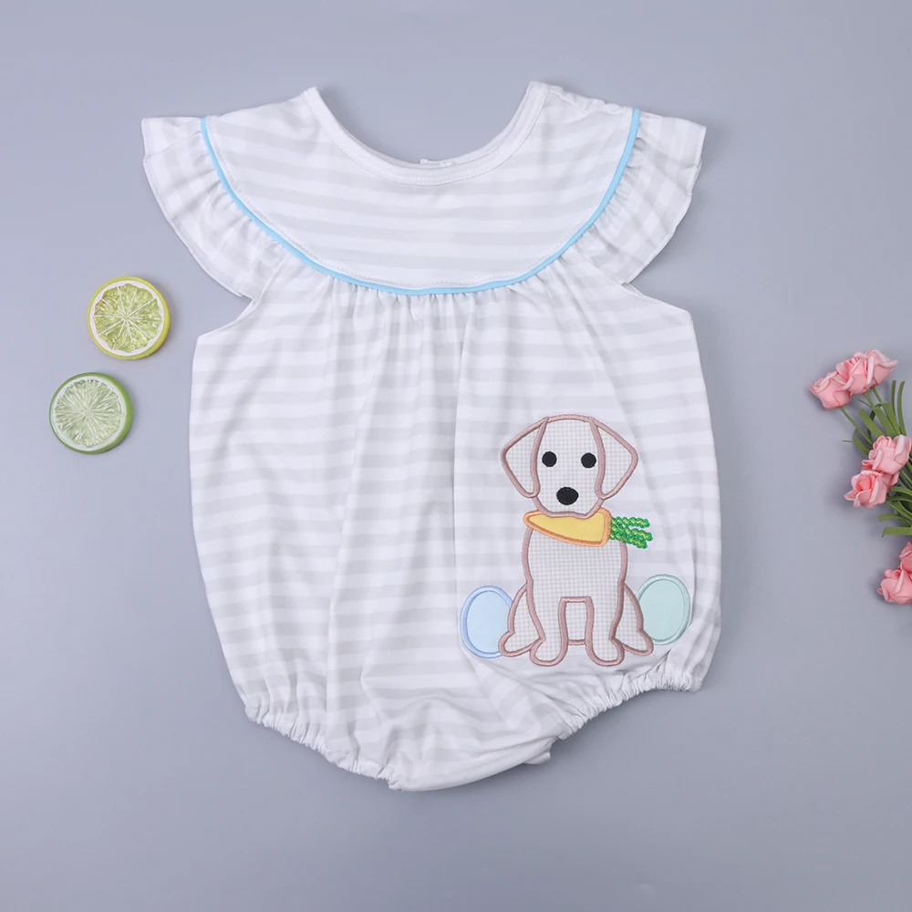 Infant Easter Romper Babi Girls Clothes Puppy Embroidery Bodysuit Outfit Sleeve One Piece Shorts Stripe Jumpsuit For 0-3T Baby
Infant Easter Romper Babi Girls Clothes Puppy Embroidery Bodysuit Outfit Sleeve One Piece Shorts Stripe Jumpsuit For 0-3T Baby