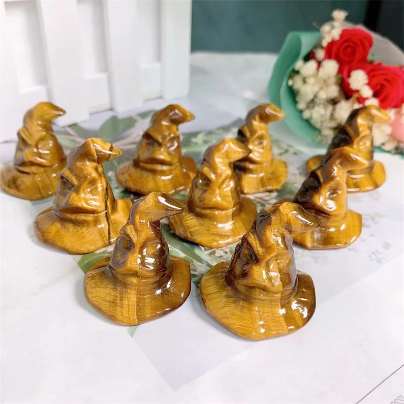 Натуральные кристаллы, тигровый глаз, камень, ручная работа, Хэллоуин, Шляпа Волшебника, кристалл для подарка, домашние украшения
Натуральные кристаллы, тигровый глаз, камень, ручная работа, Хэллоуин, Шляпа Волшебника, кристалл для подарка, домашние украшения