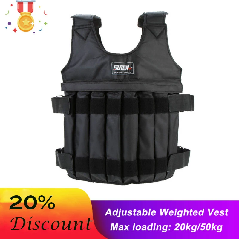 20kg/50kg Loading Weighted Vest For Boxing Training Workout Fitness Equipment Adjustable Waistcoat Jacket Sand Clothing
20kg/50kg Loading Weighted Vest For Boxing Training Workout Fitness Equipment Adjustable Waistcoat Jacket Sand Clothing
