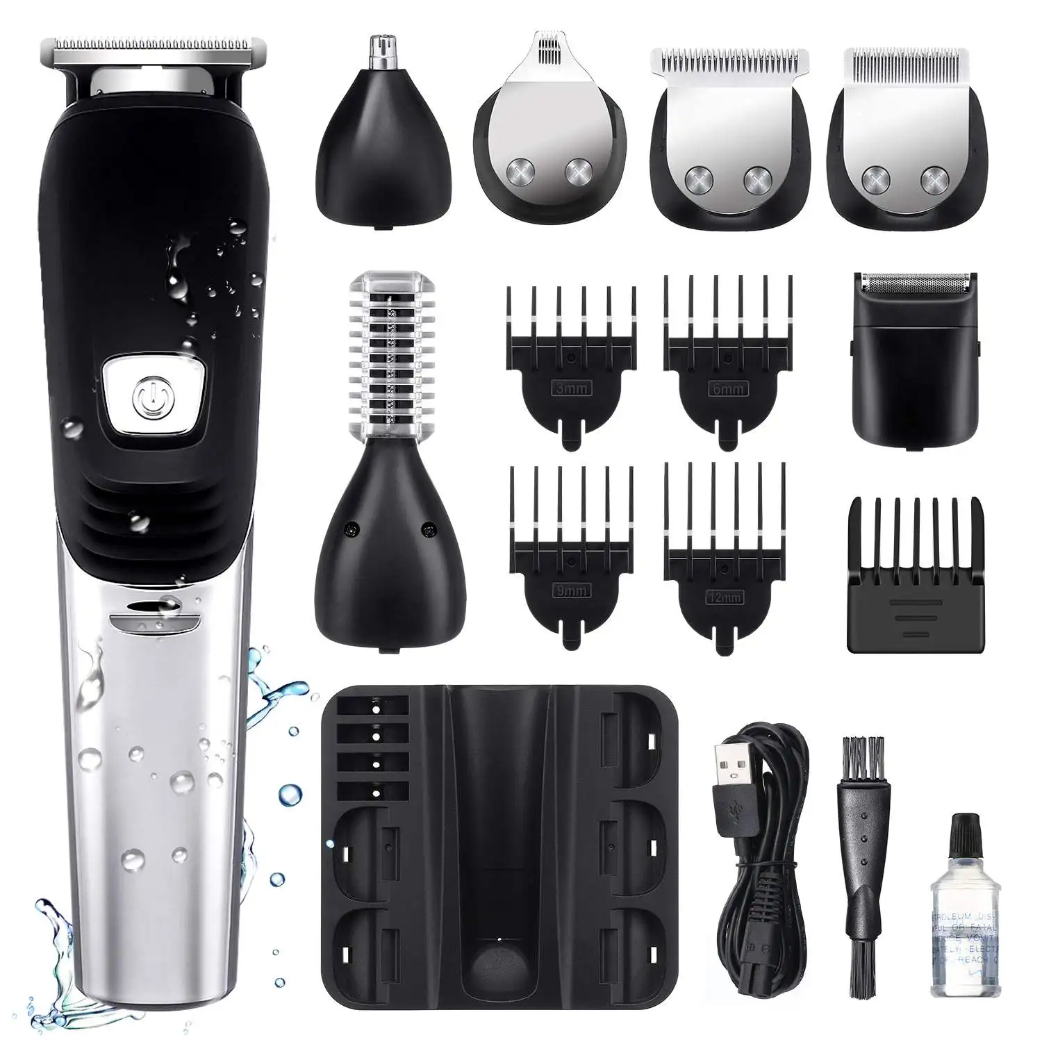 Rechargeable Waterproof 6 In1 Professional Cordless Hair Clippers Shaver Trimmer Beard Shaving Cutting Machine
Rechargeable Waterproof 6 In1 Professional Cordless Hair Clippers Shaver Trimmer Beard Shaving Cutting Machine