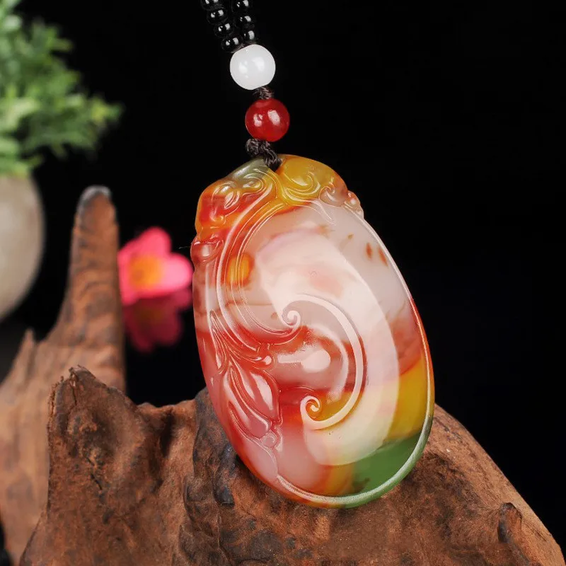 Xinjiang Gobi Gold Silk Jade Colorful Jade Floating Flower Longevity Wishful Pendant Men's and Women's Pendant Jewelry
Xinjiang Gobi Gold Silk Jade Colorful Jade Floating Flower Longevity Wishful Pendant Men's and Women's Pendant Jewelry