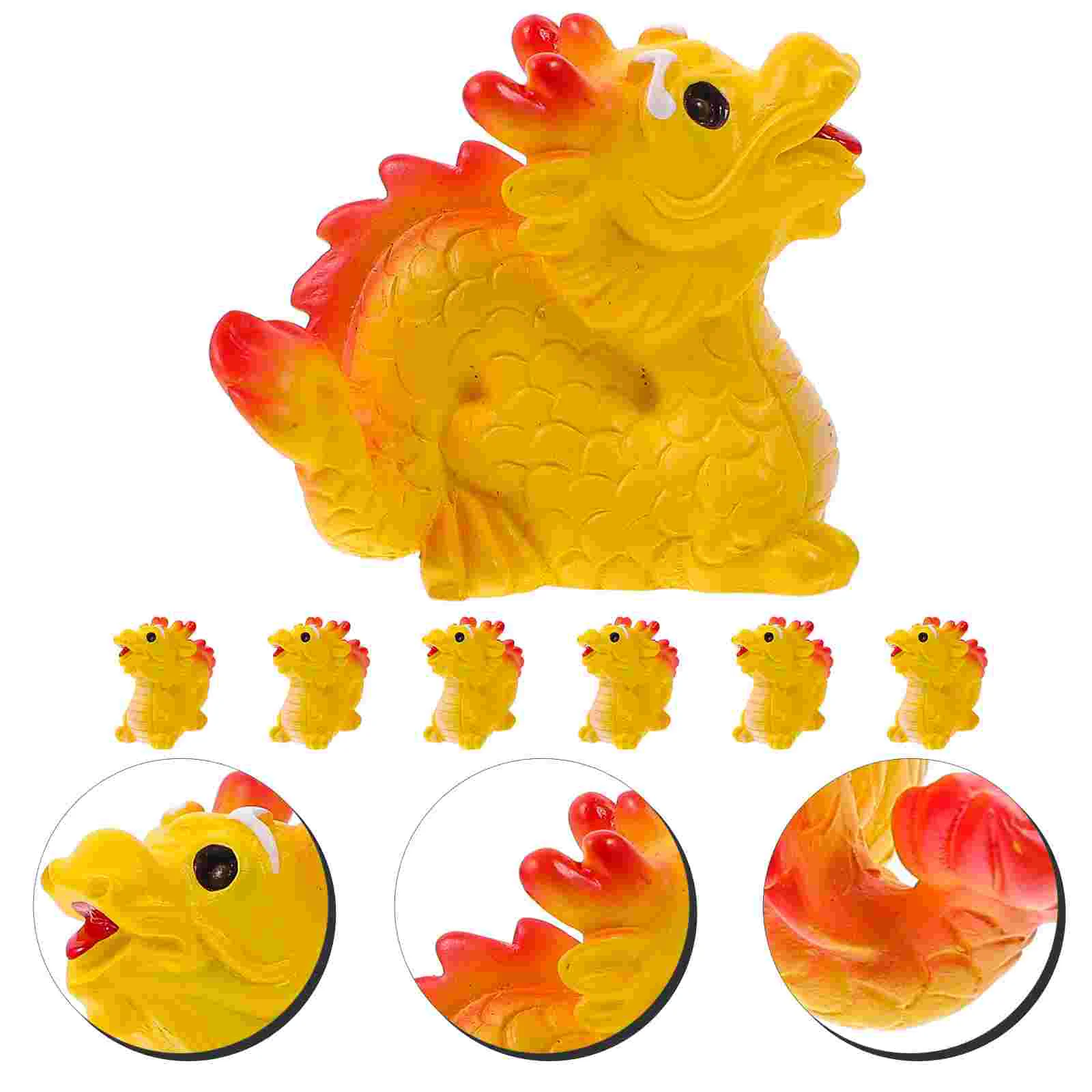 

Zodiac Dragon Figurine Decors Toys Desktop Decoration Miniature Adornment Resin Decorations Figurines Cars