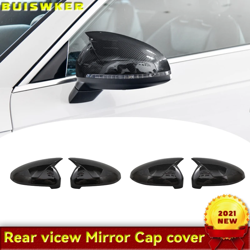 Carbon black and bright black Rearview Mirror Case Side Mirror Shell For Audi A4 B9 A5 2017-2019 One Pair 
Carbon black and bright black Rearview Mirror Case Side Mirror Shell For Audi A4 B9 A5 2017-2019 One Pair