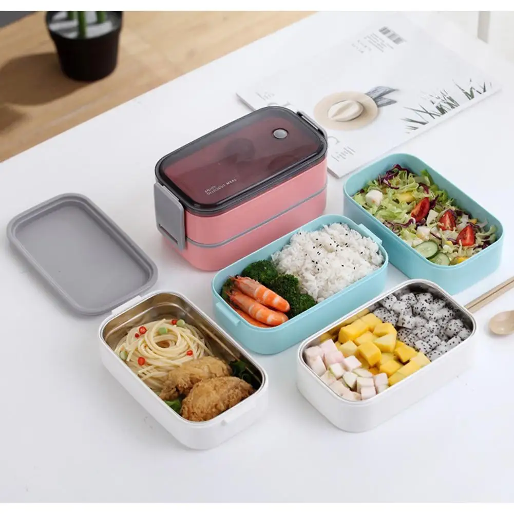 

Portable Bento Box Multi-layer Large Capacity Thermal Insulation Lunch Box For Nursery School Work Picnic Travel