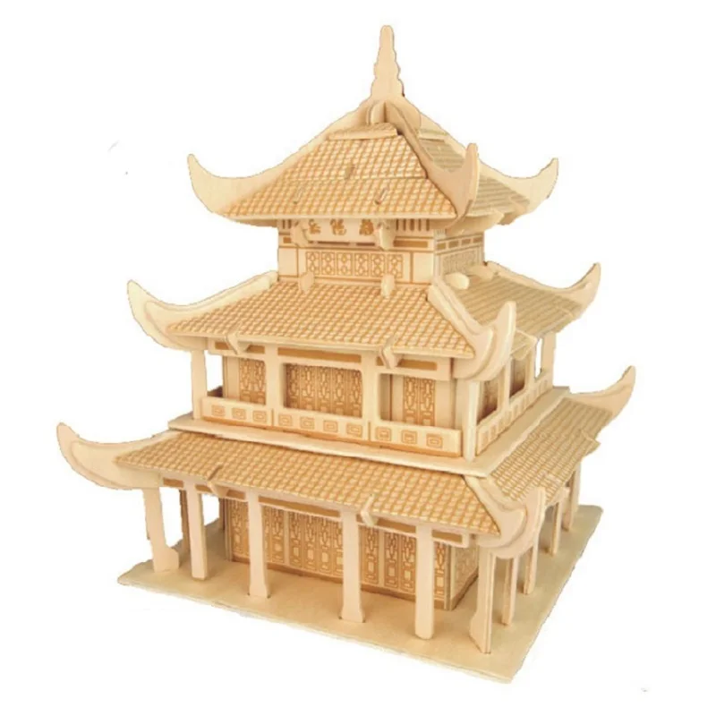 Wooden 3D building model toy gift puzzle hand work assemble game woodcraft construction kit Chinese ancient YueYang tower build
Wooden 3D building model toy gift puzzle hand work assemble game woodcraft construction kit Chinese ancient YueYang tower build