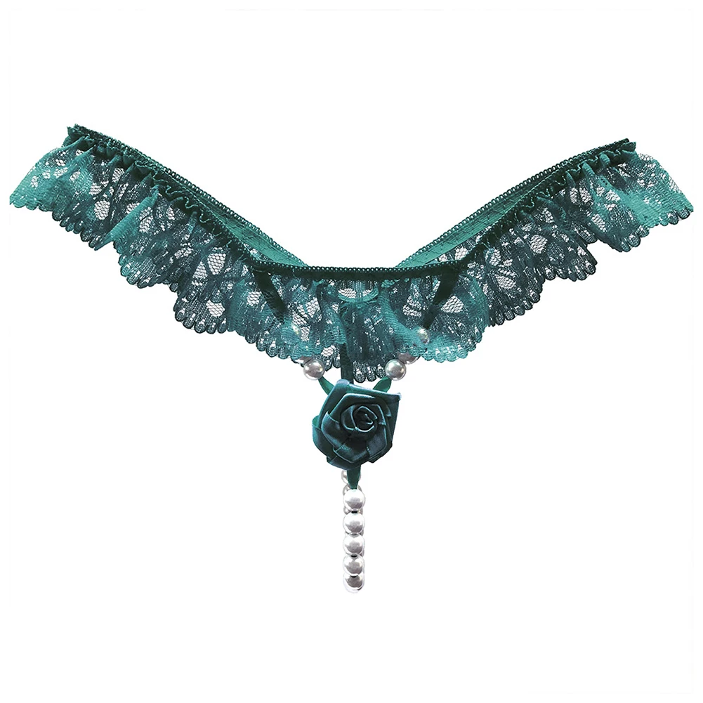 Women Sexy Thong Panties Private Room Temptation Lace T-back Underpants Low Rise Rose Pearl Beaded Briefs Erotic Lingerie
Women Sexy Thong Panties Private Room Temptation Lace T-back Underpants Low Rise Rose Pearl Beaded Briefs Erotic Lingerie