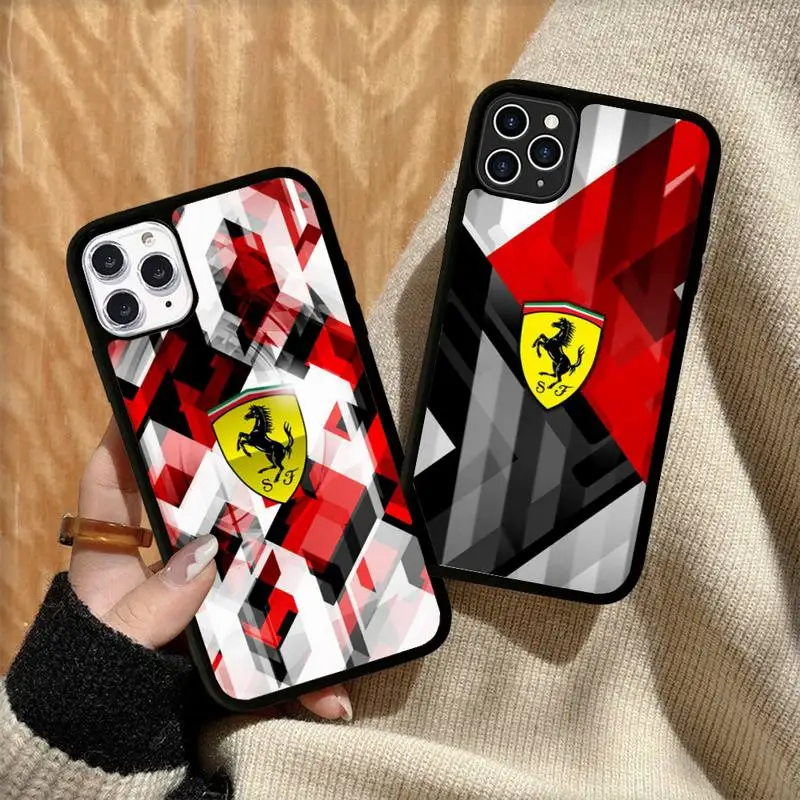 Sports Car Ferrari Logo Phone Case Silicone PC+TPU Case for iPhone 11 12 13 Pro Max 8 7 6 Plus X SE XR Hard Fundas
Sports Car Ferrari Logo Phone Case Silicone PC+TPU Case for iPhone 11 12 13 Pro Max 8 7 6 Plus X SE XR Hard Fundas