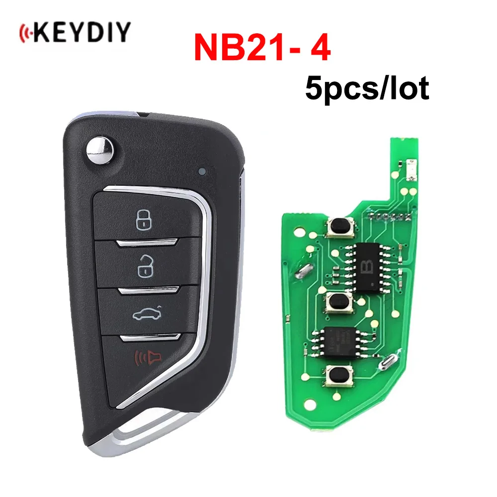 5 шт./лот KEYDIY NB21-4 дистанционный ключ KD автомобильный для KD900/KD-X2 программатор