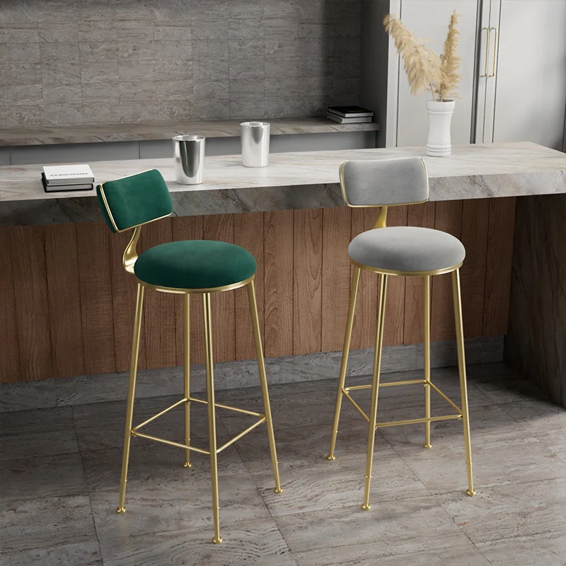 Роскошные барные стулья в скандинавском стиле простой барный стул кофейный