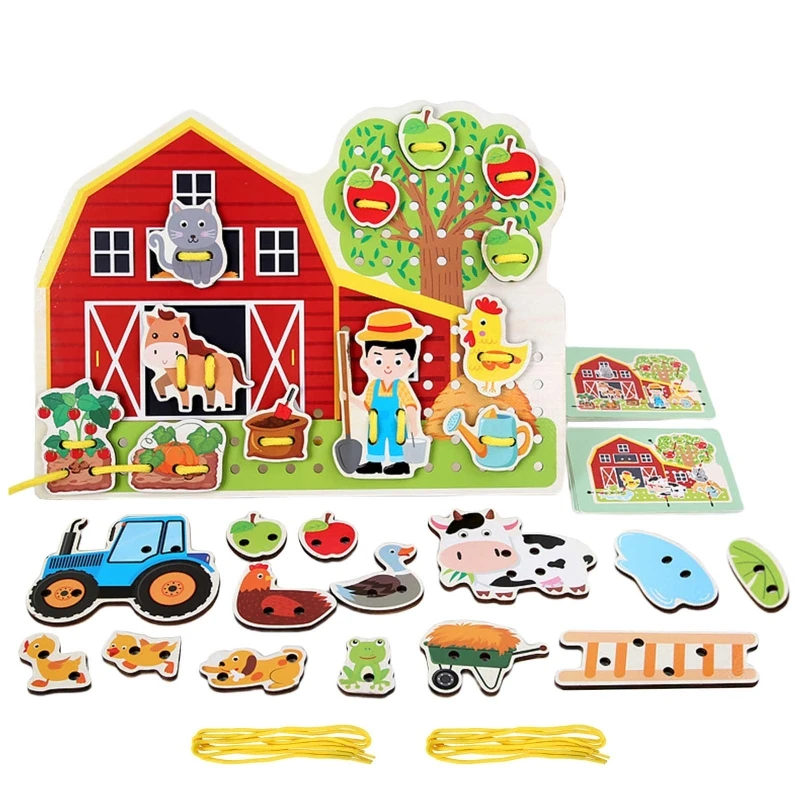 Wooden Threading Toy Montessori Improve Intelligence Learning Game Toy for Kids Boys Novelty Farm/Fireman Game Toy
Wooden Threading Toy Montessori Improve Intelligence Learning Game Toy for Kids Boys Novelty Farm/Fireman Game Toy