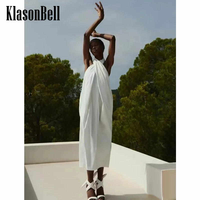 6,2 KlasonBell темпераментное Белое Женское длинное платье с разрезом 
6,2 KlasonBell темпераментное Белое Женское длинное платье с разрезом