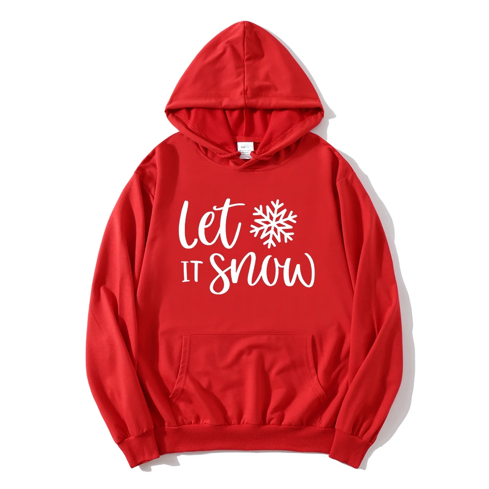 

Let It Snow Hoodies Christmas Winter Clothes Women Christmas Gift for Her Sweatshirt Christmas Gift for Family Hoodie Gothic