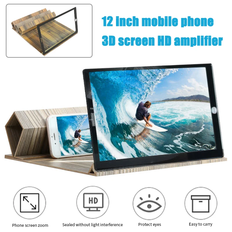 New Mobile Phone 12 Inch Screen HD Anti-fog Radiation Video Magnifying Glass 3d Log Video Amplifier Anti Fog Radiation Amplifier
New Mobile Phone 12 Inch Screen HD Anti-fog Radiation Video Magnifying Glass 3d Log Video Amplifier Anti Fog Radiation Amplifier