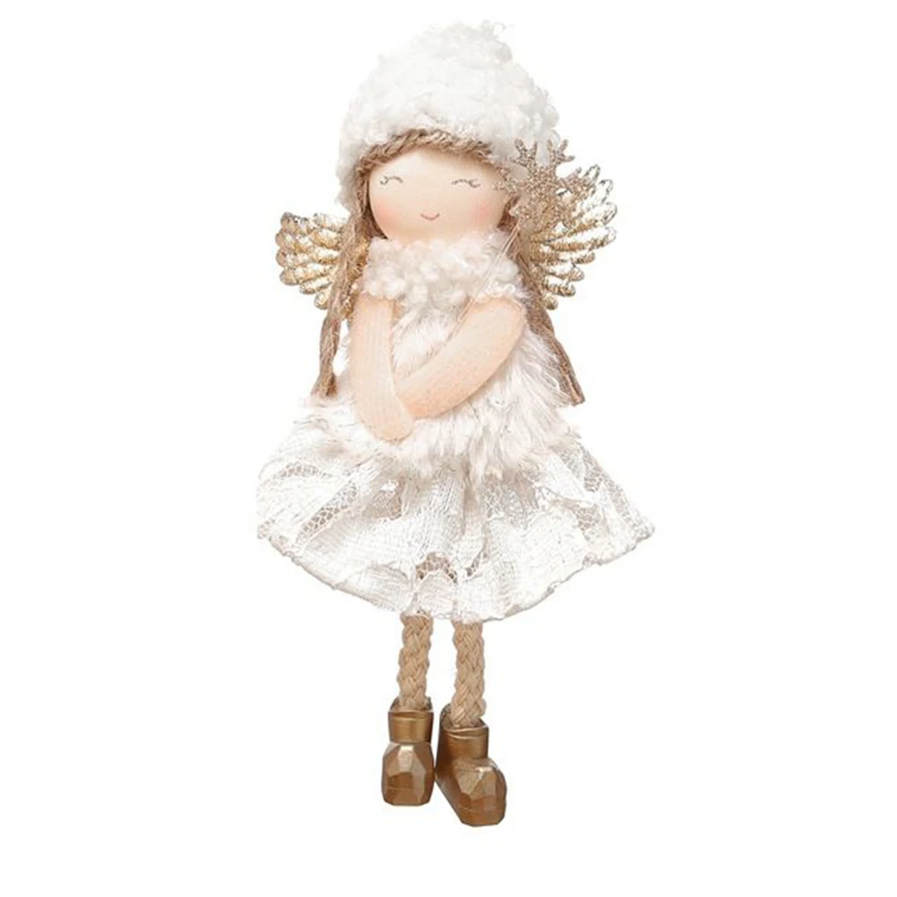 

Christmas Angel Doll Decorations 2023 Xmas Tree Hanging Pendant Plush Table Decor For Family Merry Party Ornaments 15x8x4cm