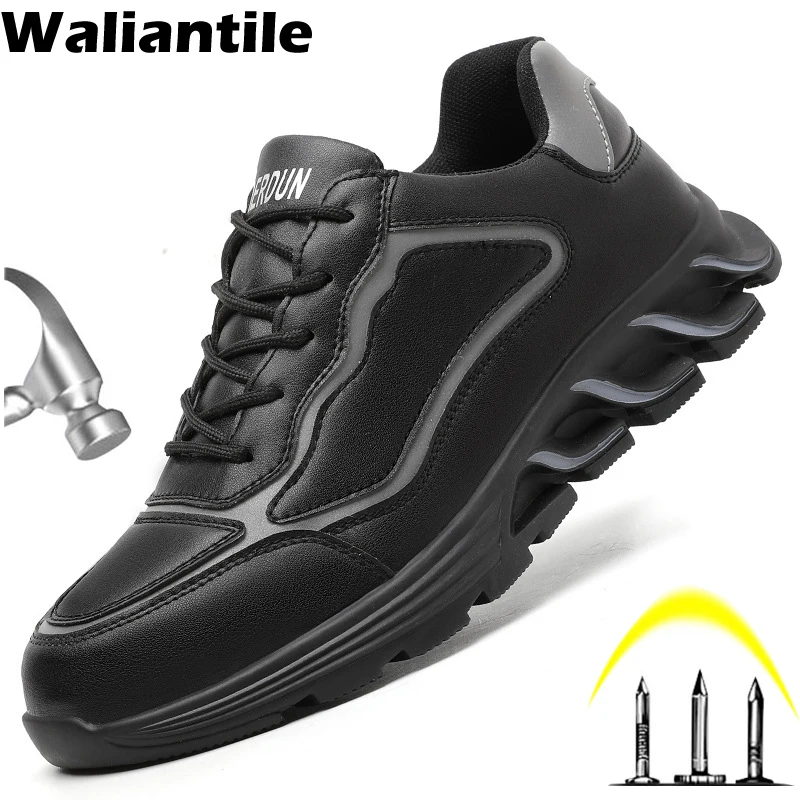 Waliantile Spark Proof Welding Work Shoes Boots Men Puncture Proof Anti-smashing Safety Boots Indestructible Steel Toe Shoes Man
Waliantile Spark Proof Welding Work Shoes Boots Men Puncture Proof Anti-smashing Safety Boots Indestructible Steel Toe Shoes Man