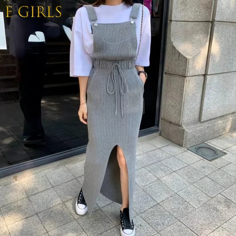E GIRLS Fashion Draw String Lace Up Slim Waist Tank Dress Korean Elegant Split Pencil Dresses 2022 New Solid Vestidos De Mujer
E GIRLS Fashion Draw String Lace Up Slim Waist Tank Dress Korean Elegant Split Pencil Dresses 2022 New Solid Vestidos De Mujer