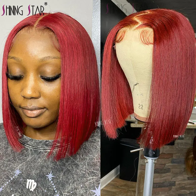 Short Bob Wig Lace Front Human Hair Wigs Colored Burgundy Lace Front Wigs 13X1 Peruvian Straight Hd Lace Closure Human Hair Wig
Short Bob Wig Lace Front Human Hair Wigs Colored Burgundy Lace Front Wigs 13X1 Peruvian Straight Hd Lace Closure Human Hair Wig