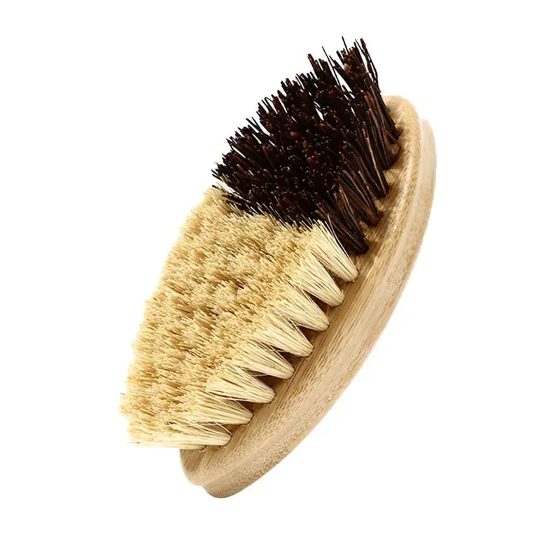 

Scrub Brushes For Cleaning Wooden Scrub Brush For Dishes Ergonomic Palm Dish Brush With Resilient Natural Bristles For Dishes